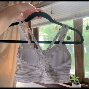 Grey lululemon sports bra